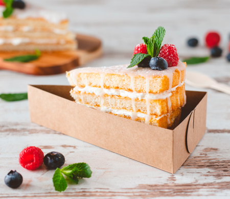 Boîte pour portions de tarte