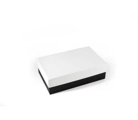 Boîte rectangulaire rigide en carton doublé
