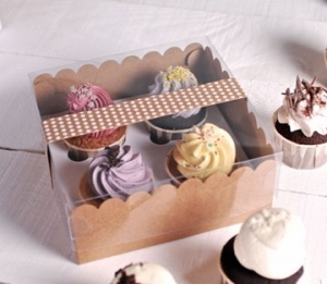 Boîte pour 4 cupcakes