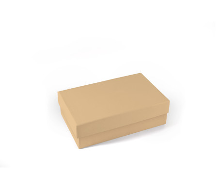 Boîte rectangulaire rigide en carton doublé