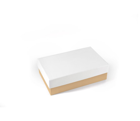 Boîte rectangulaire rigide en carton doublé
