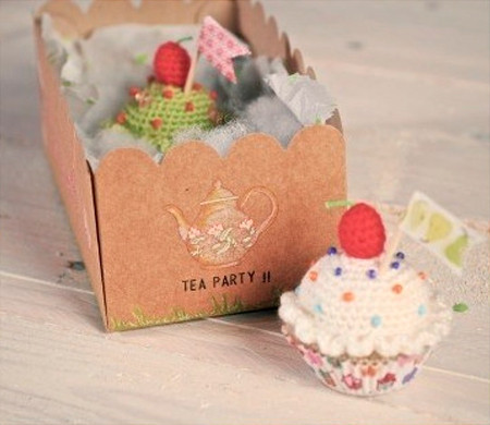 Boîte à Cupcakes en Crochet