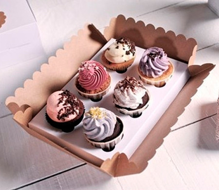 Boîte en Carton pour 6 Cupcakes