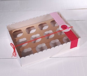 Boîte en Carton pour 12 Cupcakes