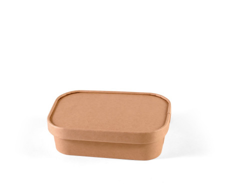 Tupper en carton kraft avec couvercle