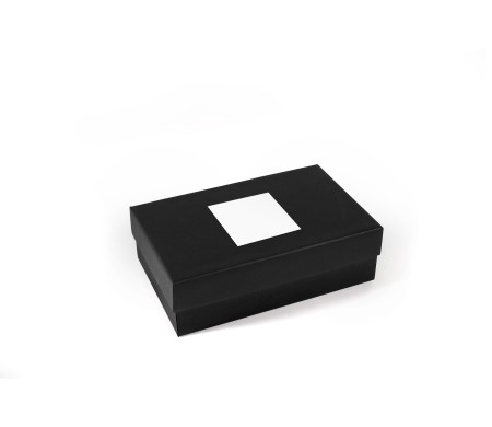 Boîte rectangulaire rigide en carton doublé