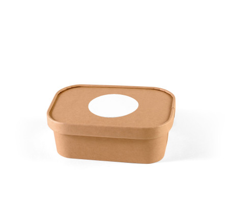 Tupper en carton kraft avec couvercle