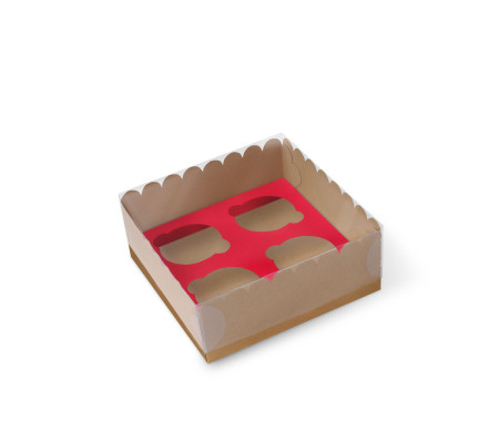 Boîtes pour 4 cupcakes