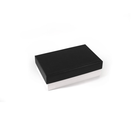 Boîte rectangulaire rigide en carton doublé