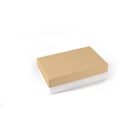 Boîte rectangulaire rigide en carton doublé