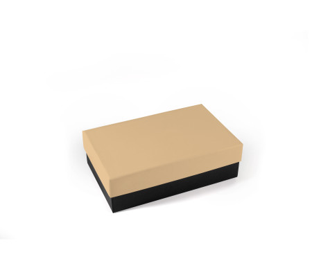 Boîte rectangulaire rigide en carton doublé