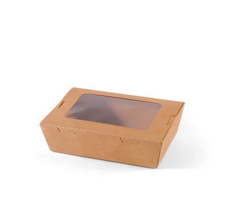 Boîte avec fenêtre pour take away