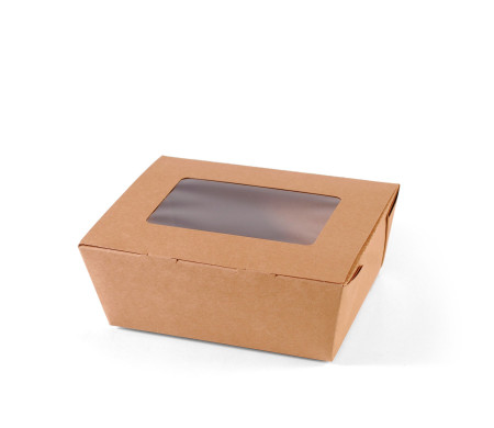 Boîte avec fenêtre pour take away