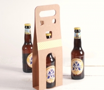 Coffret en carton pour bière