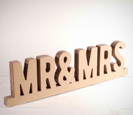 Mr & Mrs en carton 