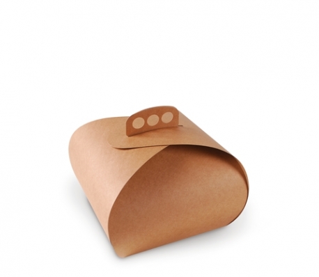Boîte carton pâtissière à poignée