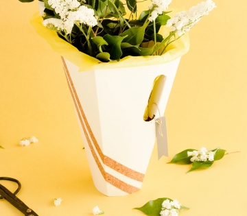Boîte pour bouquets de fleurs minimal
