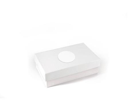 Boîte rectangulaire rigide en carton doublé