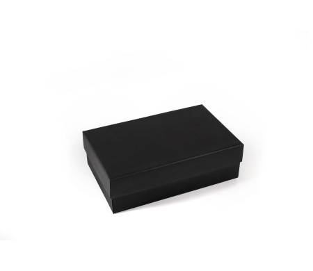 Boîte rectangulaire rigide en carton doublé