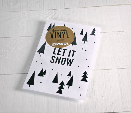Autocollant décoratif "Let it snow"