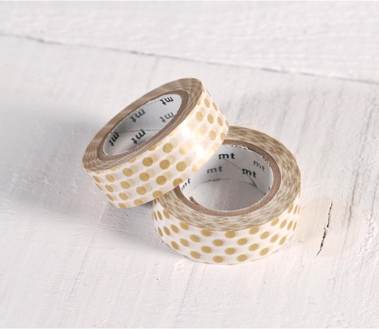 Washi Tape À Pois Dorés Washi Tape À Pois Dorés