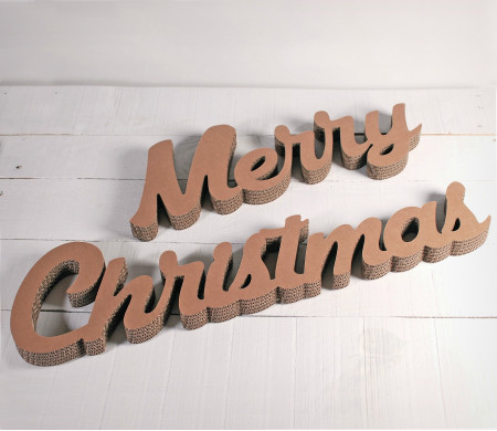 Lettres en carton Merry Christmas