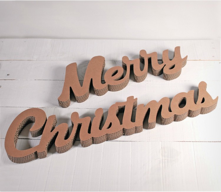 Lettres en carton Merry Christmas Lettres en carton Merry Christmas