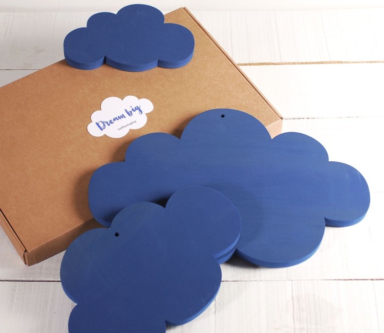 3 Nuages en Mousse Bleue ! 3 Nuages en Mousse Bleue !