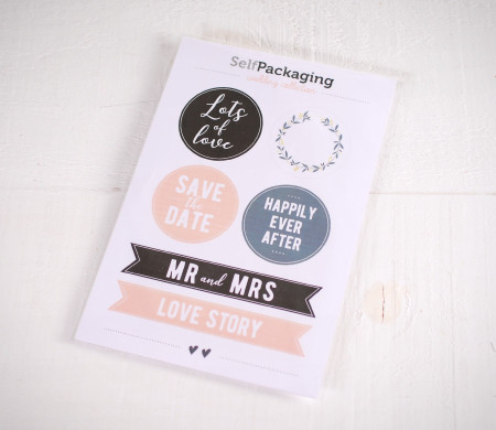 Autocollants pour Mariages, Petits Messages Plein d’Amour !  
