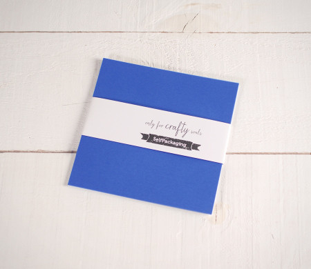 Feuilles de papier bristol végétal Bleu 16,5x 16,5cm