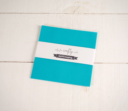 Feuilles de papier bristol Végétal Turquoise 16,5x 16,5cm