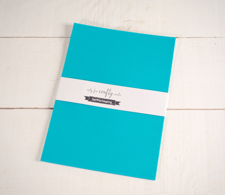 Feuilles de Papier Bristol Végétal Turquoise A4