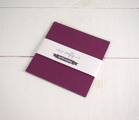 Feuilles de papier bristol Vin Sirio 16,5x 16,5cm