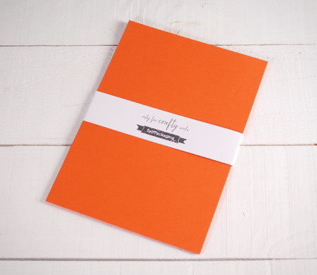 Feuilles de papier bristol Orange Sirio A4