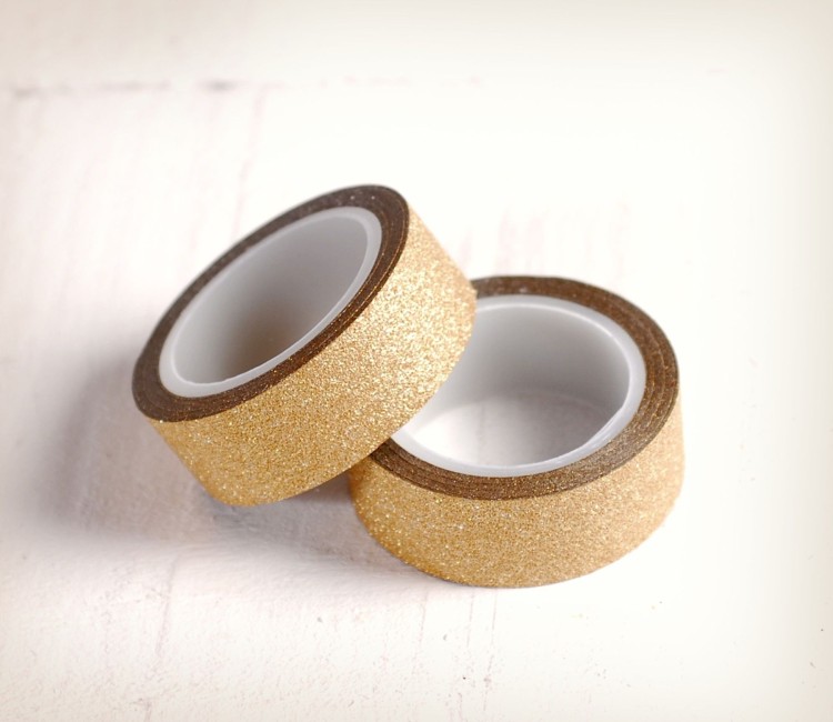 rouleau de washi tape à paillettes