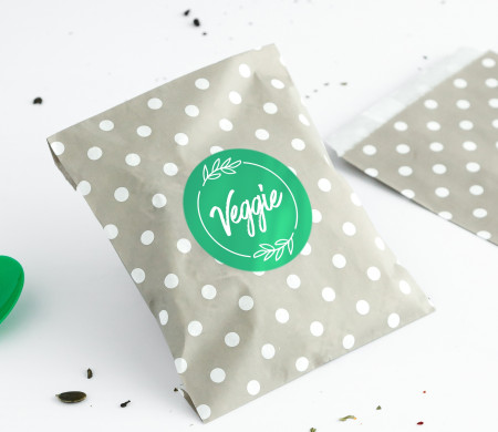 Sachets Gris à Pois