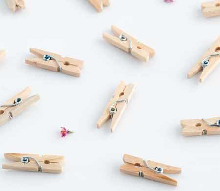 Pinces en bois mini