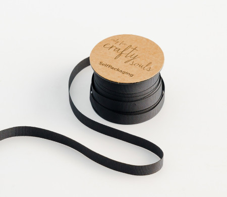 Ruban gros grain noire