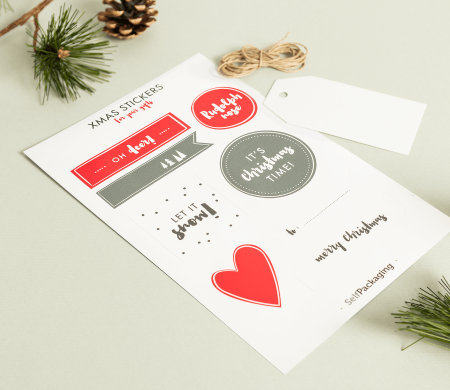 Kit Autocollant et Étiquette pour Noël