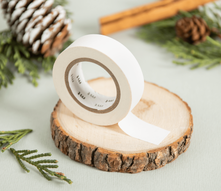 Washi tape blanc mat