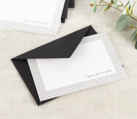 Pack de 5 enveloppes avec cartes