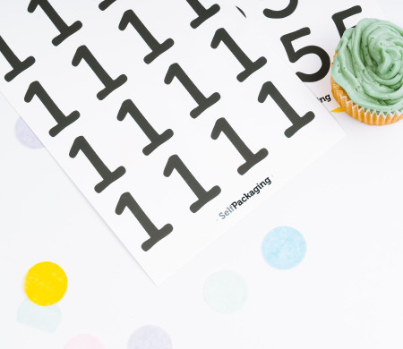 Stickers chiffres pour les fêtes
