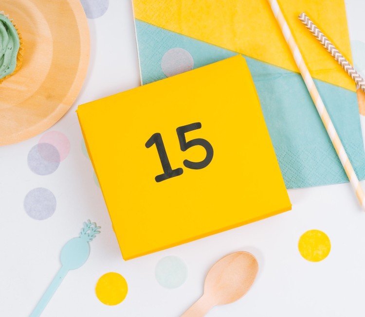 Stickers chiffres pour les fêtes