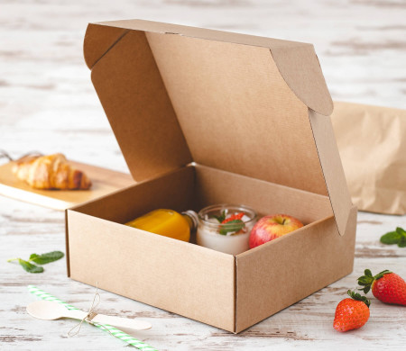 Boîte en Carton pour Déjeuners
