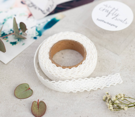    Fabric tape de dentelle brodée