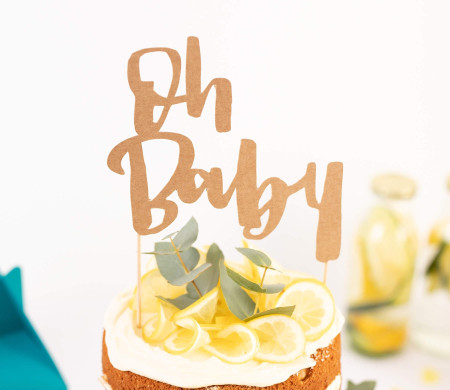 Figurine pour gâteaux ou décoration «Oh baby»