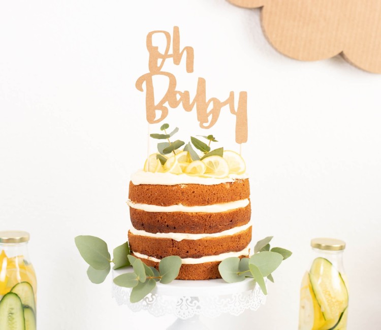 Figurine pour gâteaux ou décoration «Oh baby»