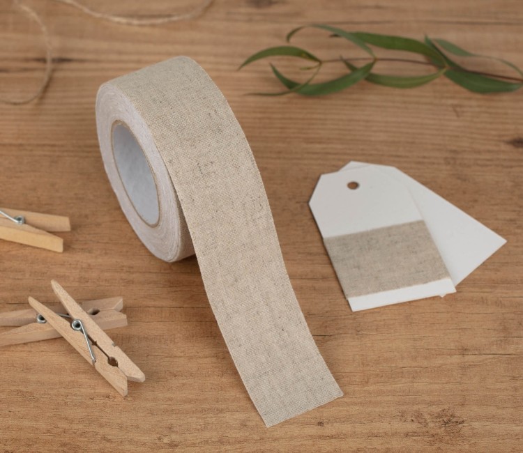 Fabric tape en 100% couleur naturelle