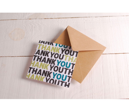Carte de remerciement « Thank you »