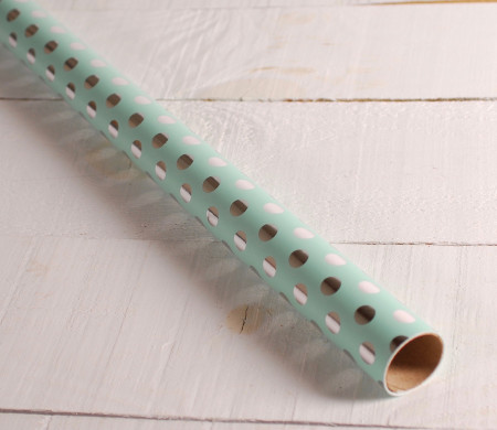 Papier cadeau à pois en papier foil